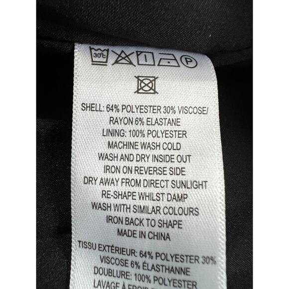 FRENCH CONNECTION WOMENS 12 WHISPER RUTH MINI DRESS BLACK COCKTAIL PARTY NEW - Picture 13 of 14